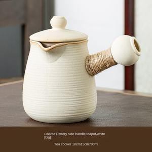 BAMBUS Blanc Portable Bouilloire Électrique Théière Ensemble Chinois Infusion <span class=keywords><strong>Fontaine</strong></span> Bloom <span class=keywords><strong>avec</strong></span> Tasse Porcelaine Céramique Matériel pour Boissons - Product Image 5