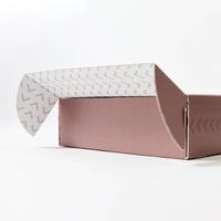 Anpassbare Logo-Paket box Cartoon Custom Self Seal Kleine Wellpappe Mailer Versand box Kraft Pink Black Custom Mailer Box