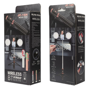 JC-16H 110cm Trípode <span class=keywords><strong>Selfie</strong></span> Universal para Teléfono Móvil con Luz de Relleno Integrada, Compatible con Android e iOS - Product Image 5
