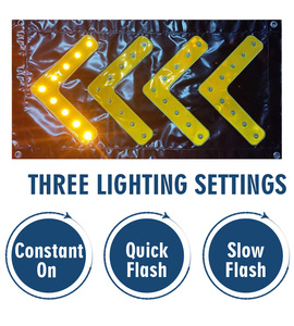 Ehance xe tải điện tử Trailer gắn đèn đen hiển thị phim đường mũi tên bảng PVC nhấp nháy dẫn dấu hiệu giao thông - Product Image 5