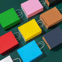 Sacs à lunch jetables en papier kraft brun en gros avec impression offset pour aliments, salades, sushis et petits sacs cadeaux pour fêtes