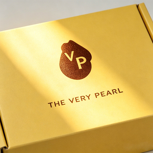 Luxury Custom Logo <b>Yellow</b> Mailer Box Corrugated Shipping Packaging Small Business Subscription Box Jewelry Pearl - Product Image 2
