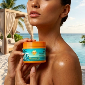 Lozione Autoabbronzante Naturale per Viso e Corpo con Olio di Carota, Gel Crema per Aumentare l'Abbronzatura - Product Image 2