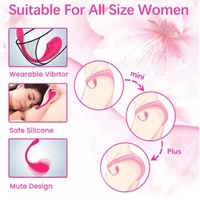 Oeuf vibrant en silicone portable, contrôle à distance par application, stimulation double du point G et du clitoris, jouet interactif longue distance pour femmes
