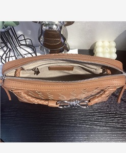 Borse a Tracolla Intrecciate in Vera Pelle per Uomo e Donna, Nuove Borse Casual Quadrate Fatte a Mano - Product Image 3