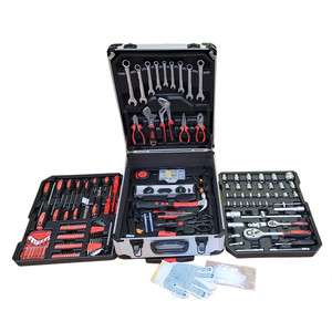 Juego <span class=keywords><strong>de</strong></span> herramientas <span class=keywords><strong>de</strong></span> mano <span class=keywords><strong>de</strong></span> reparación automática, con Llave <span class=keywords><strong>de</strong></span> trinquete, llave <span class=keywords><strong>de</strong></span> tubo, martillo, alicates, destornillador en caja <span class=keywords><strong>de</strong></span> aluminio, 399 Uds. - Product Image 1