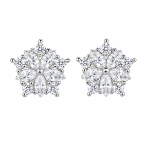 Orecchini a perno con fiore dolce per donna, accessori per l'orecchio semplici da indossare tutti i giorni - Product Image 5