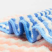 Paño de Limpieza de Microfibra con Rayas Onduladas Coloridas, Paño Suave para Lavar Platos, Paño para Limpiar la Cocina, Artículos de Limpieza para el Hogar
