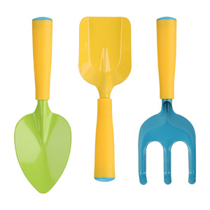 3Pcs <b>Kids</b> Garden Tool Set, Shovel Rake <b>for</b> Outdoor Planting, Beach <b>Sand</b> & Shell Digging Toy, Multi-use Gardening Hand Tools - Product Image 1