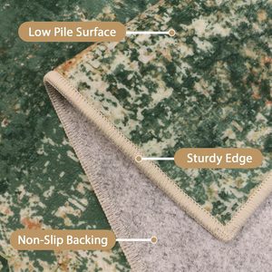 พรมปูพื้นลายนามธรรมทันสมัย ขนาด 8x10 ฟุต ซักได้ ไม่ลื่น นุ่ม สำหรับห้องนั่งเล่น ห้องนอนขนาดใหญ่ ตกแต่งบ้าน <span class=keywords><strong>สี</strong></span><span class=keywords><strong>เขียว</strong></span>/น้ำตาล - Product Image 4