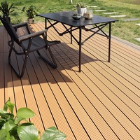 Carreaux de terrasse modernes antidérapants en WPC à emboîtement étanche forme carrée jardin extérieur bricolage sol à emboîtement pour extérieur