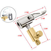 Adaptateur de valve portable pour gonfleur de pneu de voiture, connecteur de pompe à air, embout de gonflage, compatible avec les compresseurs et la dégonflage des pneus