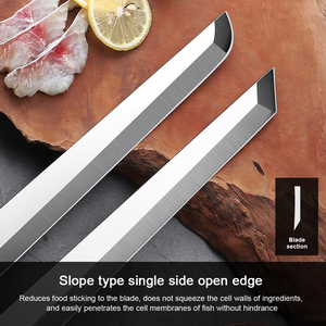 Cuchillo de jamón de acero inoxidable de alta calidad, cocina japonesa, Chef, Sashimi, <span class=keywords><strong>cuchillos</strong></span> de Sushi, rebanar salmón, <span class=keywords><strong>cuchillos</strong></span> de cocina, herramientas de corte - Product Image 5