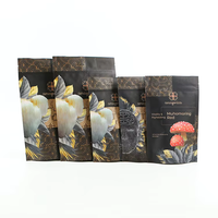 Pochette d'emballage personnalisée avec fermeture éclair pour poudre de champignon crinière de lion