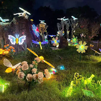 IP65 intérieur/extérieur fibre de verre résine Pigeon oiseau paysage lumière décorative pour noël Halloween cour atmosphère