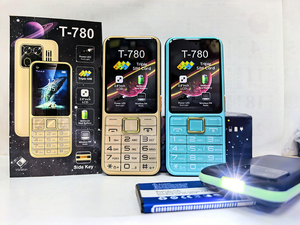 มาใหม่ T780ราคาต่ำ2.8นิ้วสามซิม GSM มีปุ่มกดโทรศัพท์ - Product Image 5