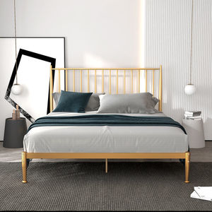 Cho zinus Justin thiết kế hiện đại giường đôi khung 190x135 cm 35 cm chiều cao thép thanh dễ dàng lắp ráp màu đen kim loại đầu giường giường - Product Image 6