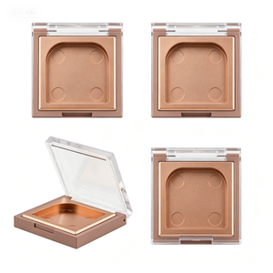 Palette cosmétique carrée en plastique avec couvercle transparent pour le rangement des fards à paupières - Product Image 3