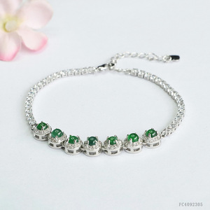 2026 Nova Pulseira Feminina de Jade Verde Intenso Ximang para Atacado e Revenda S4092305 - Product Image 1