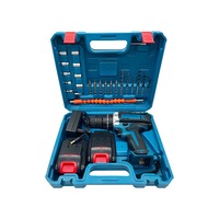Perceuse-visseuse sans fil KZ, kit d'outils 24 pièces, 16,8 V Lithium-Ion, mandrin 1/2, vitesse variable, boîte de rangement, ensemble de perçage complet pour la maison