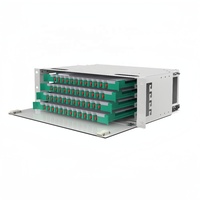 Jenis laci kotak serat optik patch panel kepadatan tinggi ODF 12 24 48 72 96 144 core distribusi optik bingkai