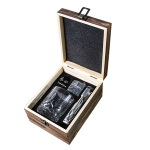Verre à <span class=keywords><strong>whisky</strong></span> vintage personnalisé double old fashioned avec logo gravé, boîte cadeau en bois transparente, capacité 301-400 ml, retraite - Product Image 5