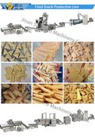 Ligne d'équipement de machine d'extrusion de casse-croûte croustillant frit fabricant d'extrudeuse de nourriture de puces d'usine