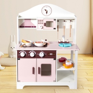 Ensemble de cuisine jouet en bois pour enfants, scène simulée, pour petites filles, avec petit réchaud et ustensiles de cuisine simulés - Product Image 5