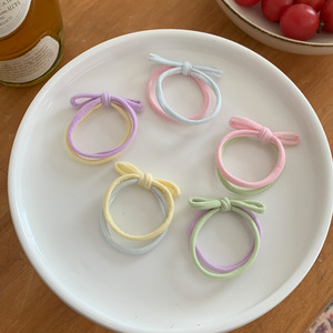 Moda europea fascia di gomma fatta a mano neonato bambino in Nylon per capelli fasce per capelli accessori per capelli con fiocco - Product Image 2