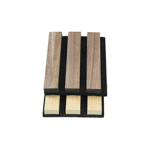 Panel acústico de madera con listones, pared insonorizada, fibra de poliéster, listón de madera acústico, paneles Akustik de pared - Product Image 4