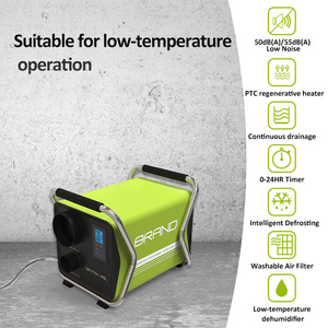 GREENFLY JJPRO 2026 Hot-selling Desiccant Wheel <b>Dehumidifier</b>, DC Powered 40L/50L Rotary <b>Dehumidifier</b> for Home & Industrial Use - Product Image 3