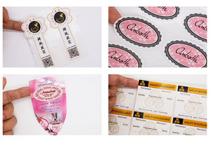 Tùy chỉnh nước khoáng nhãn hai mặt không thấm nước dính giấy Stickers với logo <span class=keywords><strong>in</strong></span> ấn cuộn nhãn - Product Image 4