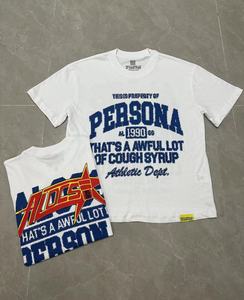 เสื้อยืดกันไอไซรัปของผู้ชายยี่ห้อดังพิมพ์ลายคลาสสิกแบบสแกนได้เสื้อแขนสั้นสำหรับผู้ชาย - Product Image 2