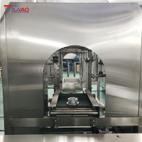 Ligne de production automatique de bouteilles et de fûts d'eau pure de 5 gallons, contrôlée par PLC, 450 BPH, pour les boissons