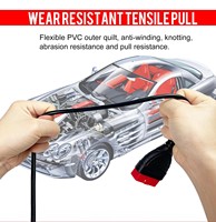 Cable de Diagnóstico EOBD OBD2 de 150 cm y 16 Pines de la Marca KONNWEI para Todos los Escáneres de Diagnóstico OBDII Universales KW808 KW818 KW850
