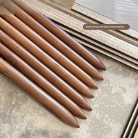 Ensemble de pinceaux à manucure avec manche en bois de noyer, pinceaux pour la décoration des ongles, pour la peinture sur ongles et les outils de beauté