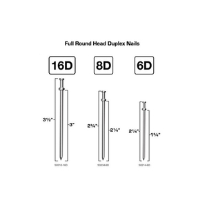 Clous de construction en acier à double tête, 3 1/<span class=keywords><strong>4</strong></span> <span class=keywords><strong>pouces</strong></span>, tige lisse, pour travaux sur bois, <span class=keywords><strong>cloueuse</strong></span> de <span class=keywords><strong>charpente</strong></span> - Product Image 5