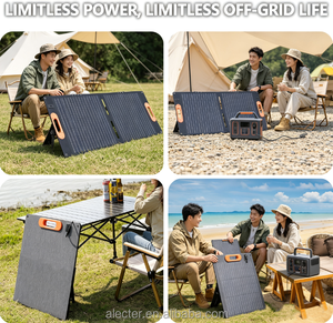 Foldable High Efficiency TUV Certified <b>Solar</b> <b>Panel</b> 100W Monocrystalline <b>Portable</b> Power Charger Black Orange Handles for Camping - Product Image 6
