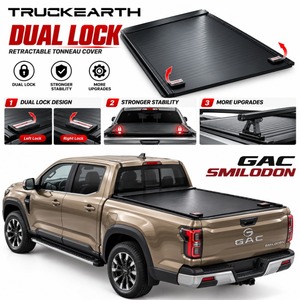 Couverture de benne rétractable manuelle pour camionnettes GAC Smilodon avec double système de déverrouillage disponible des deux côtés - Product Image 1