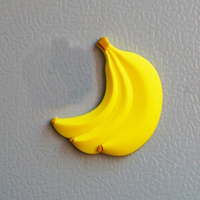 Imán para Refrigerador al por Mayor, Adhesivos Magnéticos 2D y 3D de Frutas y Verduras, Decoración de Alimentos de PVC Suave