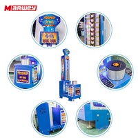 Machine de jeu d'intérieur à pièces de monnaie, marteau de frappe, jeu de boxe