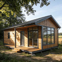 Maison en bois écologique et durable, maison préfabriquée en bois, mini-maison préfabriquée, villa