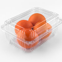 Framboises de qualité alimentaire personnalisées d'approvisionnement d'usine, récipient alimentaire de fraises 8 12 19oz boîte-cadeau en plastique de fruits