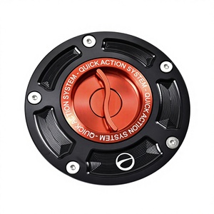 DTRAD สำหรับ <span class=keywords><strong>CBR</strong></span> 650R/650F/<span class=keywords><strong>500F</strong></span>/500R/150R/250R/VFR800X ฝาถังน้ำมันเชื้อเพลิงแบบไม่ใช้กุญแจพร้อมสกรูอลูมิเนียมซีเอ็นซี ควิก รีลีส - Product Image 1