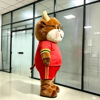Mascotte de fête personnalisée pour adultes, motif vache, pour spectacle de danse, Noël et festivals - Mascot Factory