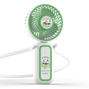 Ventilateur de poche portable d'été, mini, trois vitesses, rechargeable, 1200 mAh, USB, électrique, faible bruit, pour extérieur, voiture, table, version anglaise - Product Image 2