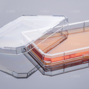 Plaque de culture cellulaire stérile à fond plat à puits unique avec couvercle transparent - Product Image 2