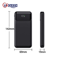 Power Bank Portabel Kapasitas Tinggi 20000mAh, Layar Digital, Bersertifikasi CE & RoHS, Ultra Tipis, Baterai Li-Polymer, Pengisian Cepat, Pengisian Nirkabel