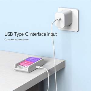 Cargador de Baterías Doméstico A8 Air, Cargador Inteligente de 8 Bahías para Baterías AA AAA, Máx. 27W, Carga Rápida para Baterías de Litio LiHv Life 1.2V 1.5V 3.7V - Product Image 4