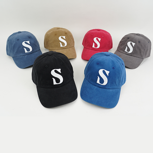 <span class=keywords><strong>Gorra</strong></span> de Béisbol de Pana de Algodón de 6 Paneles, Color Sólido, Bordado 3D, Cierre de Hebilla Metálica, Unisex, Casual, para Adultos, para las Cuatro Estaciones - Product Image 6